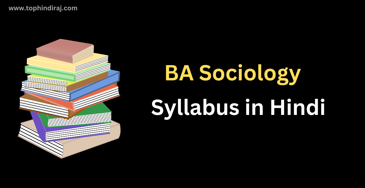 BA Sociology Syllabus in Hindi